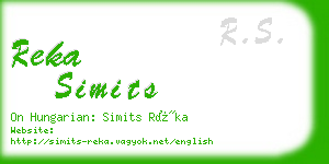 reka simits business card